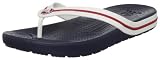 crocs Crocband Flipswitch Flip Flop,Navy/White,Men's 9 M/Women's 11 M