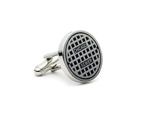 City Of Chicago Manhole Cover Cufflinks [Misc.]