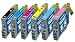 FREE SHIPPING - 1 Full set of 6 ink cartridges (latest version) for EPSON Stylus Photo R265 R285 R360 RX560 RX585 RX685 TO801 TO802 TO803 TO804 TO805 TO806 (19ml capacity most others are only 13ml) - 100% compatible and guaranteed or your money back! BUY 2 SETS & GET A FREE BLACK CARTRIDGE