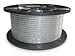Dayton 2VJN6 Cable, 1/4 In, L25Ft, WLL1400Lb, 7x19, Steel
