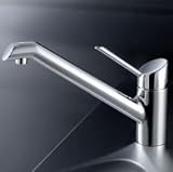 KWC 10.021.023.127LL Edge Kitchen Faucet w/Long Lever - Splendure Stainless Steel (Pictured in Chrome)