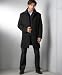 Apparel : Kenneth Cole Whistler Diagonal Stripe Wool Overcoat
