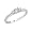 14K White Gold 3 Three Stone Round Brilliant Diamond Ring (1/4 cttw) - Size 6