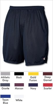 Champion Men's Long Mesh Short  Pockets 81622, 