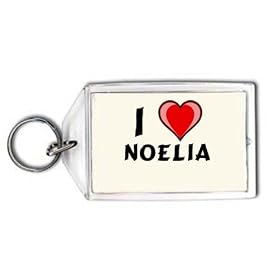 I Love Noelia Keychain