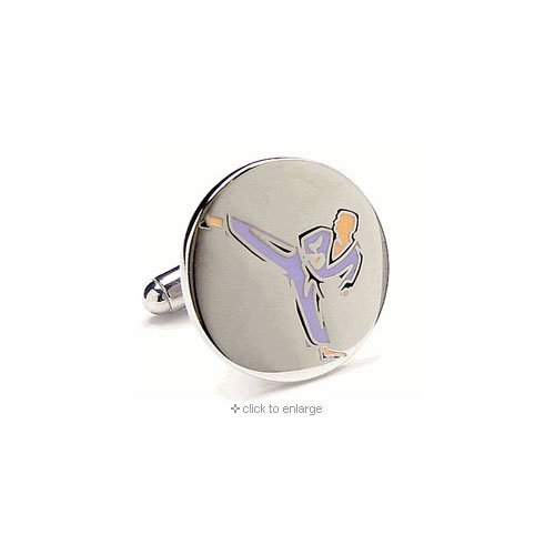 Martial Arts Themed Executive Cufflinks w/Jewelry Box