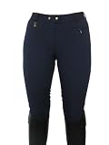 Damen Reithose Champion 95/5 Golden Dress Vollbesatz marine