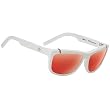 Spy Murena Sunglasses - Spy Optic Addict Series Fashion Eyewear - White/Grey with Red Flash Mirror