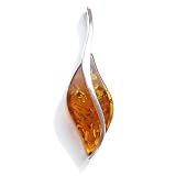Honey Amber and Sterling Silver Pendant