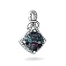14K White Gold Cushion Created Alexandrite Antique