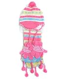 31sPlbD%2BkBL. SL160  Gap StyleGirls Peruvian Pom Pom 3 Piece Glove, Hat & Scarf Set with Free Shipping , Hot Pink