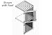 Bulk Storage Locker Double Tier 4' X 4' Add-On Without Roof