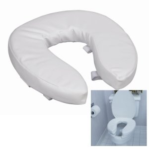 Vinyl Cushion Toilet Seat Size: 16