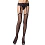 Valentine's Day Fishnet Garter Belt Suspender Nylon Stocking with Lace Garter Belt
