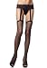Valentine's Day Fishnet Garter Belt Suspender Nylon Stocking with Lace Garter Belt