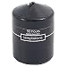 Shiny Black Pillar Candle – Short