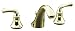KOHLER K-10272-4A-AF Forte Widespread Lavatory Faucet with Traditional Lever Handles, Vibrant French Gold
