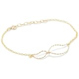 By Boe Twisted Leaf Bracelet 14k Gold Filled
