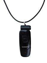 Nectar Genuine Leather Unisex Necklace Bluetooth Headset Holder (Black)