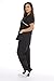 Just Love Women's Scrub Sets/5 Pocket Medical Scrubs Uniforms (Mock Wrap), Black With Sand Trim, Medium