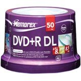 Memorex - 50 x DVD+R DL - 8.5 GB ( 240min ) 8x - spindle - storage media
