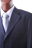 Men's Single Breasted Navy 100% Virgin Wool Super Gabardine Dress Suit