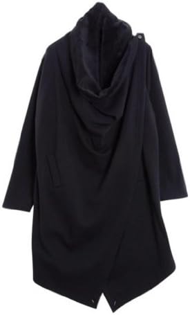 Leejiral Women's Drape Button Jacket One Size Black