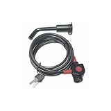 Hollywood Racks LHPC1 Locking Hitch Pin and Security Cable (1.25-Inch Receiver)