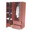 3 Door Wardrobe in Mahogany by Home Source