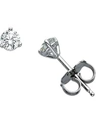 Pair 1/3 CT TW 14K White Gold Diamond Earring