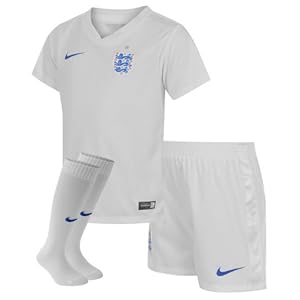 NIKE England 2014 Home Stadium Junior Football Kit, White/Blue, Age 6-7