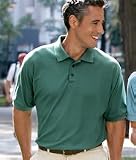 Men’s Whisper Pique Polo – MEN’S POLO, 60C/40P, LT. BLUE, LARGE – 1 Each – Model 930LBLL