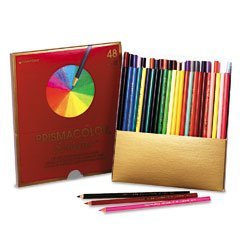 Prismacolor 92807 Prismacolor Scholar Colored Woodcase Pencils, 48 Assorted Colors/Set