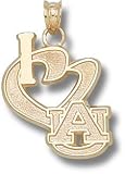Auburn Univ I Heart Au Charm/Pendant -14K/10K, Stainless Steel or Gold Plated