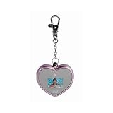 Visuo 1.1 Heart-Shaped Pink Digital Picture Frame Keychain