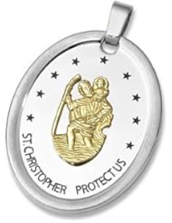 Joyas Alternativas™ Stainless Steel St. Saint Christopher Pendant