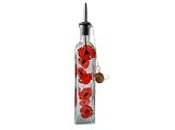 ArtisanStreet's Pour Bottle. Hand Painted Glass Features Brilliant Red Poppies. Use For Soap Or Your Favorite Cooking Oil. Made To Order. Signed by Artisan.