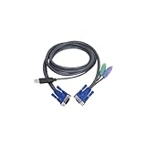 IOGEAR PS/2 to USB Intelligent KVM Cable G2L5502UP (Black)
