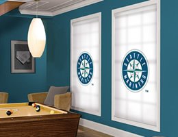 Seattle Mariners MLB Roller Window Shades - opt. Cordless Lift