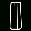 Cardinal Gates, 10.5" Extension, Color: White