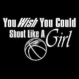 Shoot Like A Girl~basketball Adult T-Shirt