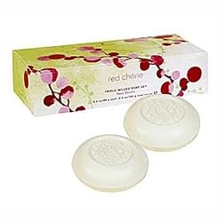 The Thymes Red Cherie Triple Milled Soap Set - 2 x 3.2 oz