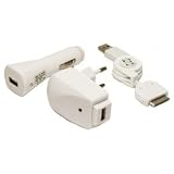 Produkt-Bild: Original Trendline24 4 in 1 Lade und Hotsync Set (weiss) KFZ/HOME/DATEN f&uuml;r Apple iPhone / iPhone 3G / iPhone 3GS / iPod Touch