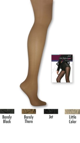 3-Pack Hanes Silk Reflections Waist Smoother Extended CT Hosiery 0G080, Barely There, AB