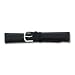 de Beer Black Genuine Lizard Leather Watch Band 12mm