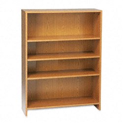 4 Shelf Bookcase - Medium Oak by United Stationers