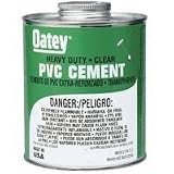 Oatey 30863 PVC Heavy Duty Cement, Clear, 8-Ounce