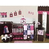 Western Horse Cowgirl Baby Bedding 9pc Crib Set