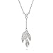 Jewelry : Peaceful Pave CZ Dove Necklace-CLEARANCE- FINAL SALE
