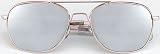Gold Frame Mirror Lenses - 52mm Pilots Aviator Sunglasses - w Case by 